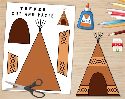 Download Free Teepee Set Printable