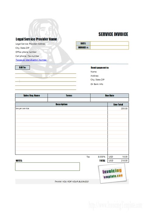 free services rendered invoice template free download send in bill for