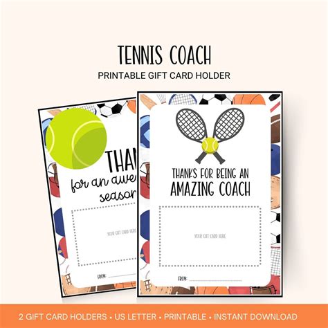 Download Free Tennis Coach Printable