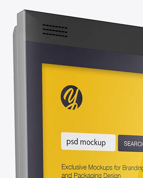 Download Free Terminal Mockup - Half Side View PSD Yellowimages