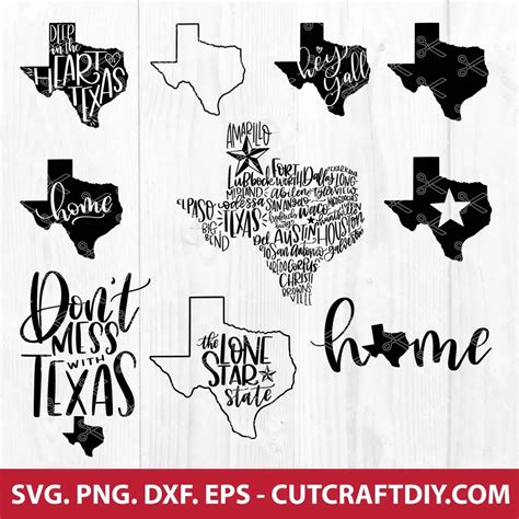 Download Free Texas SVG Bundle - 25 Designs Files
