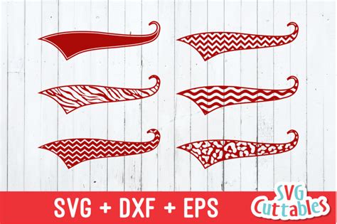 Download Free Text Tails, Swoosh patterned svg cut file Cut Files