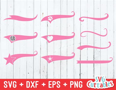 Download Free Text Tails set of 10 Commercial Use DXF Files