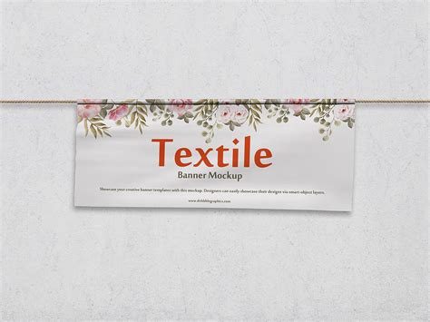 Download Free Textile Fabric Banner Mockup PSD TIFF Files PSD Files
