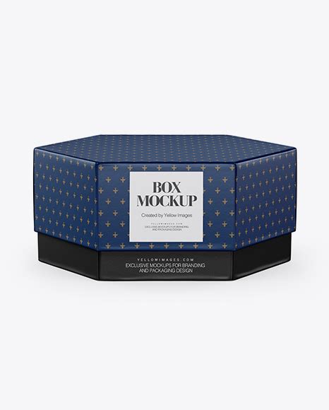 Download Free Textured Box Mockup - Front View (High Angle Shot) PSD Generator