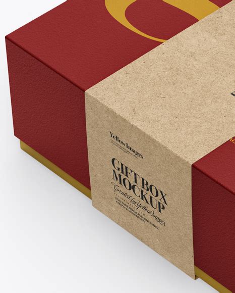 Download Free Textured Box with Label Mockup - Half Side View (High-Angle Shot)
PSD Generator