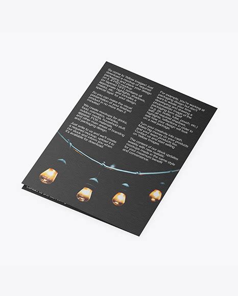 Download Free Textured Brochure Mockup - Back Side View PSD Generator