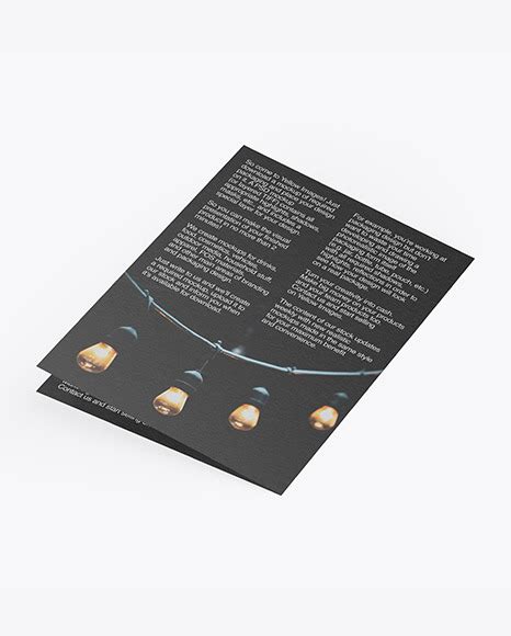 Download Free Textured Brochure Mockup - Back Side View PSD Mockup Templates