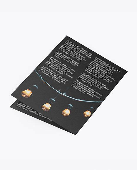 Download Free Textured Brochure Mockup - Back Side View PSD Yellowimages