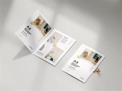 Download Free Textured Brochure Mockup PSD Placeit