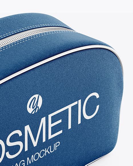 Download Free Textured Cosmetic Bag - Half Side View PSD Generator