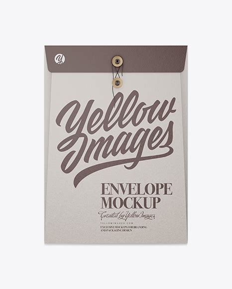 Download Free Textured Envelope With String Closure Mockup PSD Yellowimages