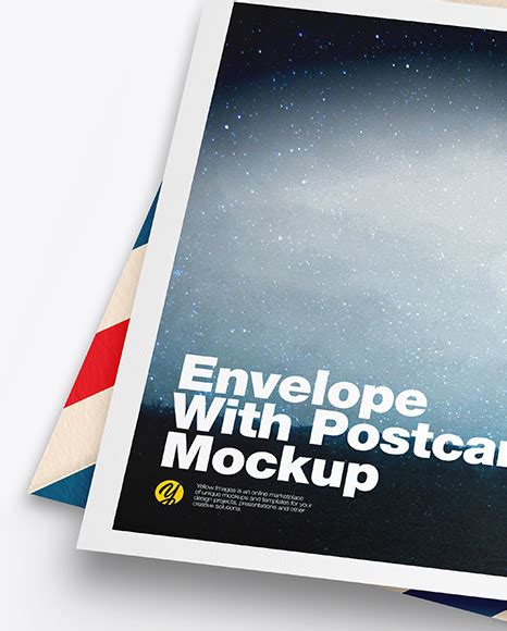 Download Free Textured Envelope w/ Postcard Mockup PSD Placeit PSD Files