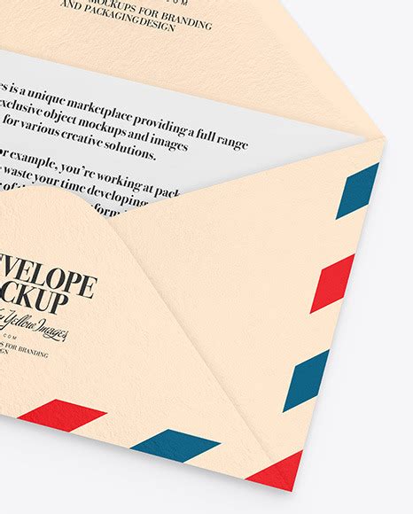 Download Free Textured Envelope w/ Postcard Mockup PSD TIFF Files Images