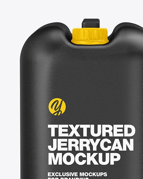 Download Free Textured Jerrycan Mockup PSD Generator
