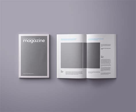 Download Free Textured Magazine Mockup PSD Placeit Images
