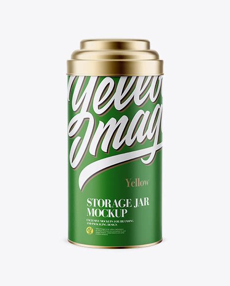 Download Free Textured Storage Jar Mockup - Front View PSD Yellowimages