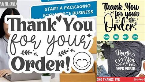 Download Free Thanks for your order SVG Files