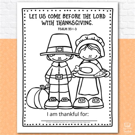 Free Thanksgiving Bible Coloring Pages
