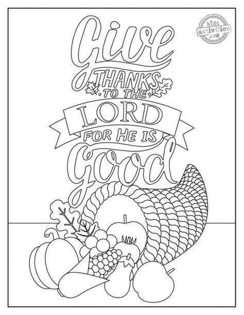 Free Thanksgiving Coloring Pages For Sunday School