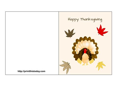 Free Thanksgiving Printables Cards