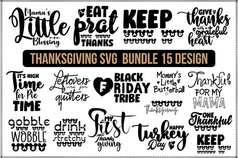 Download Free Thanksgiving SVG Bundle Crafts