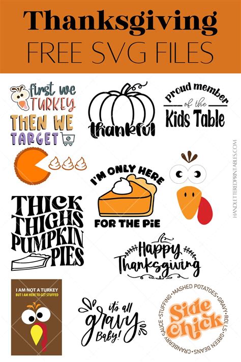 Download Free Thanksgiving SVG Cut Files Bundle Commercial Use