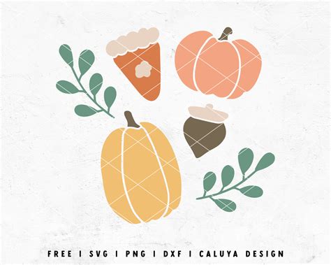 Download Free Thanksgiving Set Cut File Cameo