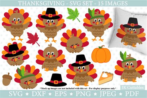 Download Free Thanksgiving Set Cut File DXF Files