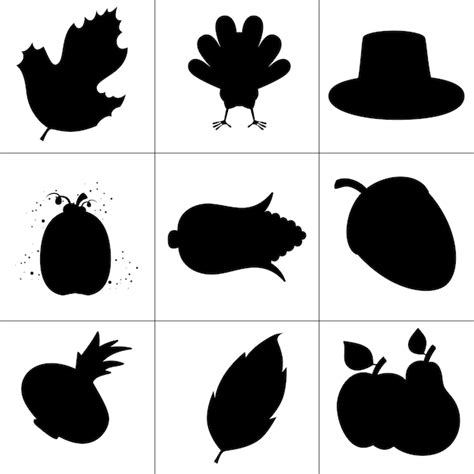 Download Free Thanksgiving Set Cut File For Silhouette