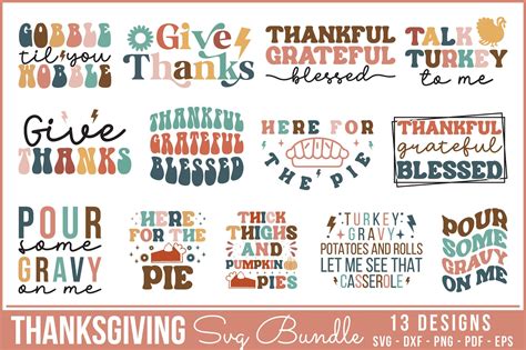Download Free Thanksgiving svg bundle Easy Edite