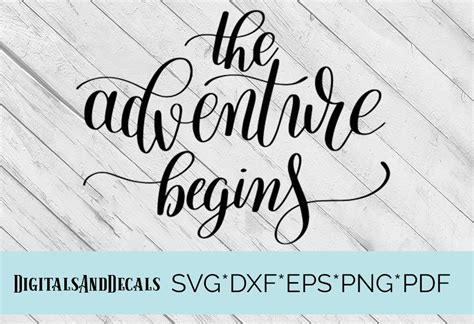 Download Free The Adventure Begins Cutting Design Files For Crafts