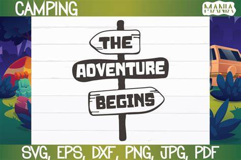 Download Free The Adventure Begins SVG Cut File DXF Files