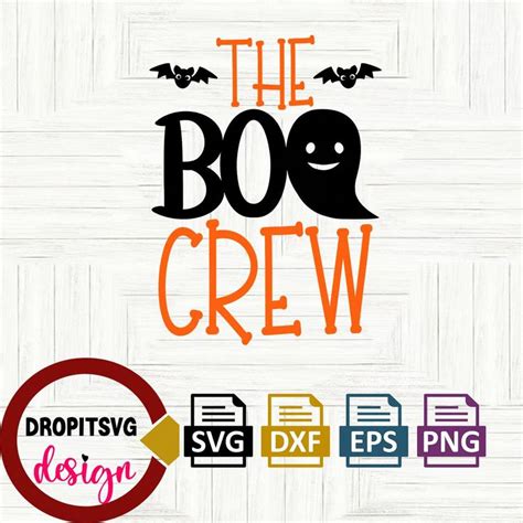 Download Free The Boo Crew - DXF/SVG/PNG/PDF Cut & Print Files For Cricut