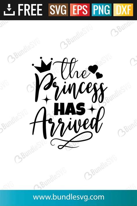 Download Free The Princess Has Arrived SVG Cut File Commercial Use Free PSD Mockups