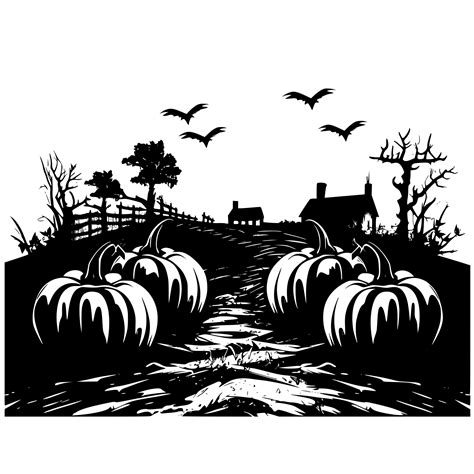 Download Free The Pumpkin Patch - SVG File, DXF File Silhouette For Crafts