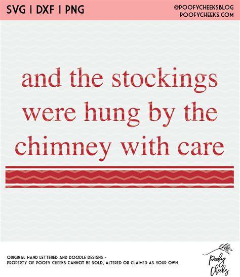 Download Free The Stockings Were Hung SVG Cut File Files DXF Files