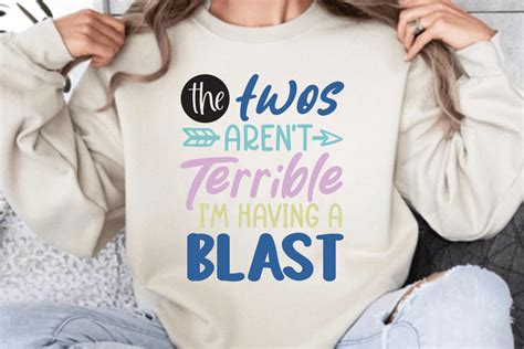 Download Free The Twos aren't Terrible I'm Having a Blast! Files Free PSD Mockups