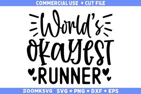 Download Free The World's Okayest Runner SVG Cut File 032 Images