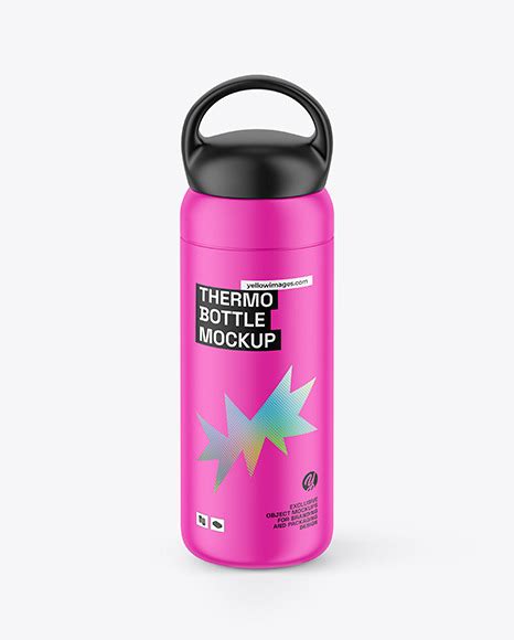 Download Free Thermo Bottle Matte Mockup PSD Generator PSD Files
