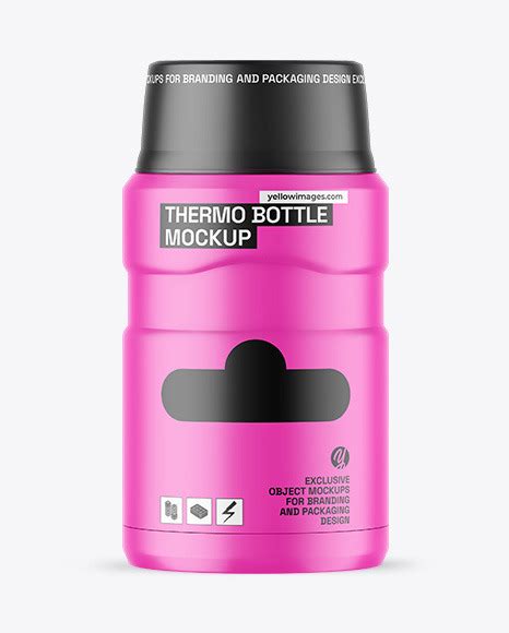 Download Free Thermo Bottle Matte Mockup PSD Object Mockups PSD Files