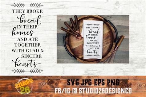 Download Free They Broke Bread Scripture - SVG PNG EPS Files DXF Files