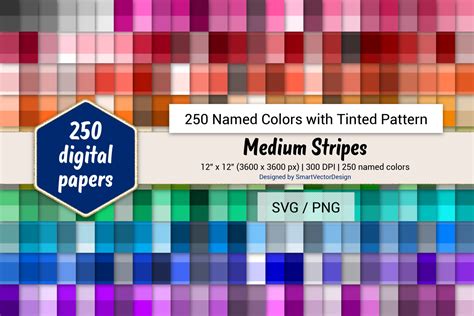 Download Free Thin Stripes Digital Paper - 250 Colors Tinted Files DXF Files