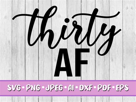 Download Free Thirty af svg DXF Files