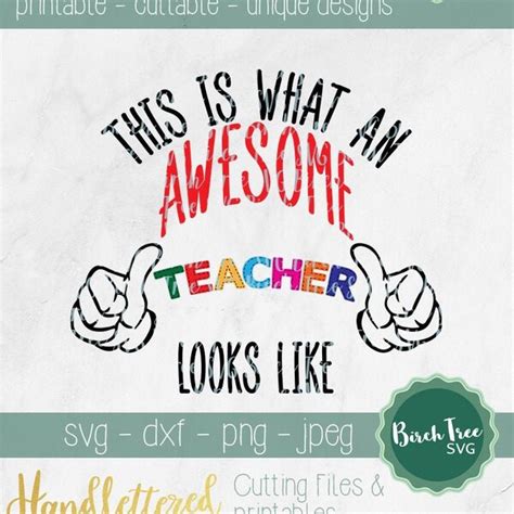 Download Free This Is How A Teacher Looks Like Files DXF Files