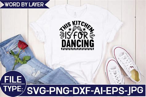 Download Free This Kitchen Is For Dancing SVG Cut File Files Free PSD Mockups