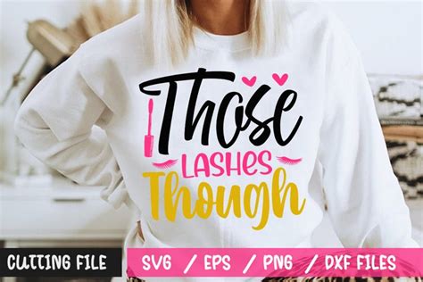 Download Free Those Lashes Though SVG Cut File Files Free PSD Mockups