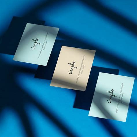 Download Free Three Business Cards Mockup PSD Generator