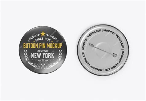 Download Free Three Metallic Button Pins Mockup PSD Placeit Free PSD Mockups