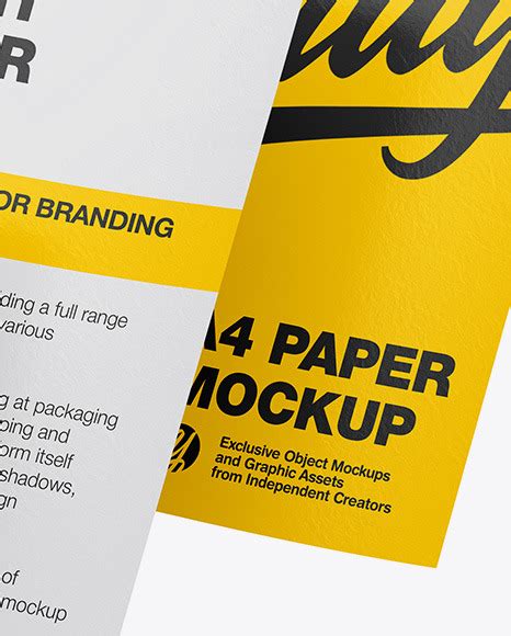 Download Free Three Textured A4 Papers Mockup PSD Generator